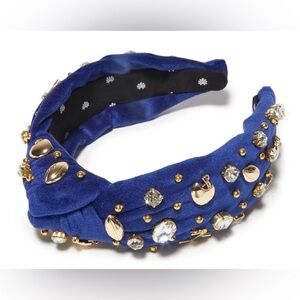 Lele Sadoughi Blue Football Headband